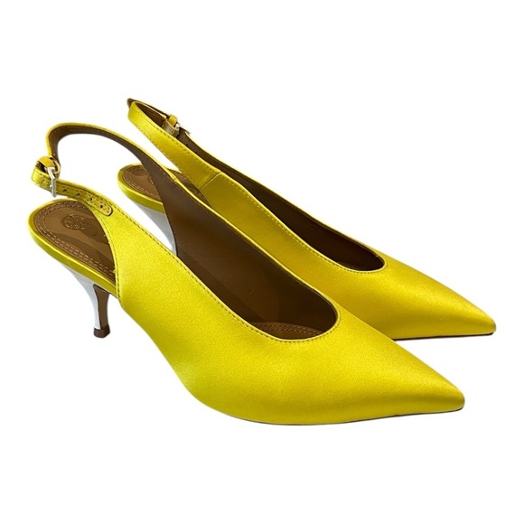 NEW Tory Burch Runway Women’s Satin Slingback Pump Size 8 - Picture 1 of 10